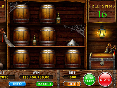 Bonus game barrels bonus casino chest digital art gambling game game art game design online slot machine symbols