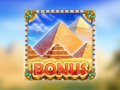 Pyramids bonus casino concept art digital art egyptian game art game design online pyramids sands slot design symbol