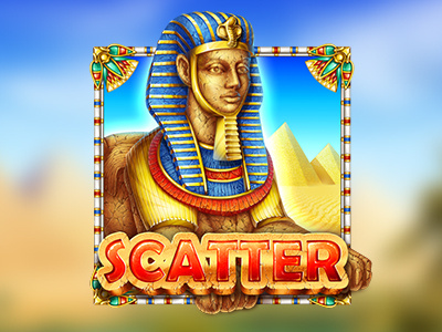 Sphinx - Special Slot Symbol casino concept art digital art egyptian game art game design golden online pyramids slot design sphinx sphynx sphynx cat symbol