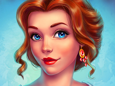 Young lady character character design digital art game art game design girl graphic design lady slot design young