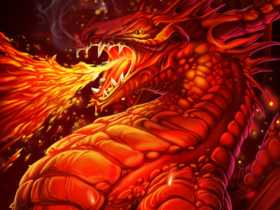 Red Dragon By Slotopaint On Dribbble