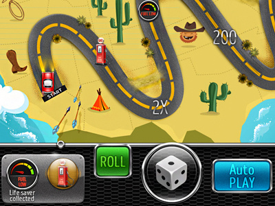 Wild west bonus car digital art gambling game art game design graphic design interface road west wild