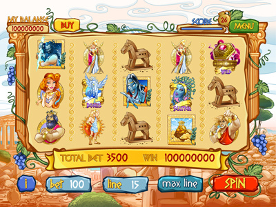 For SALE Slot machine - “Greek Legends" gods olympus aphrodite hercules pegasus mythology ancient hades zeus athena legends greek