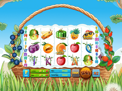 For SALE Slot machine - "Fruit Cocktail" art design digital fruits gambling game gaming graphic machines slot tables