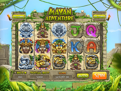 Slot machine for SALE – “Mayan Adventure” adventure ancient casinos civilization games golden idols maya pyramids shaman slots stones