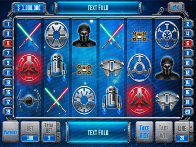 Slot machine for SALE – “Space Wars” cards dark fighter aircraft lightsabers lord robot space spaceship stars war weapon