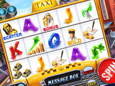 Online Slot machine for SALE – "Taxi" alarm clock cab car chair check clock discount raise raising signal station taxi