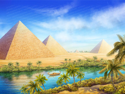 Illustration Image for online Casino Slot beetle cats cross desert egypt eye gods mystic palms pharaoh pyramids river ruins sands scarab sphinx sphynx statues
