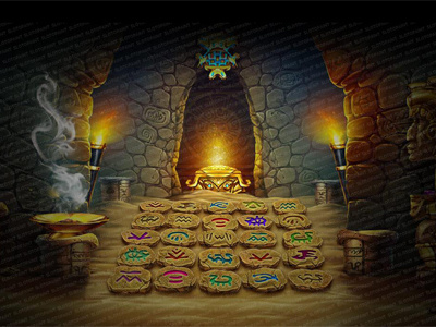 Bonus Game screen for the slot machine 3d graphic ancient character game art game design ikitan lot machine maya quest tribe