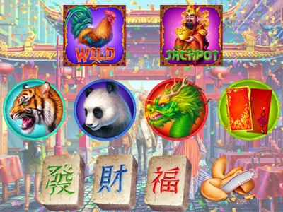 Chinese symbols set for online slot game