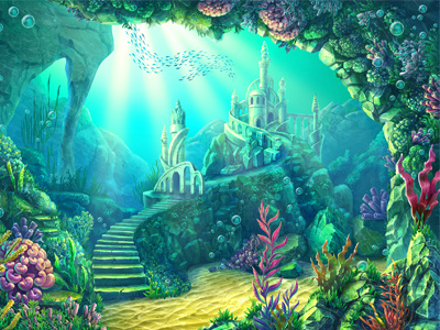 Main Illustration for Online slot game "Mermaid"