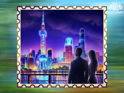 Night view of Shanghai as the online slot symbol