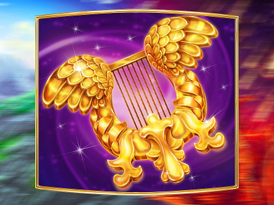 Angel Harp as the online slot symbol