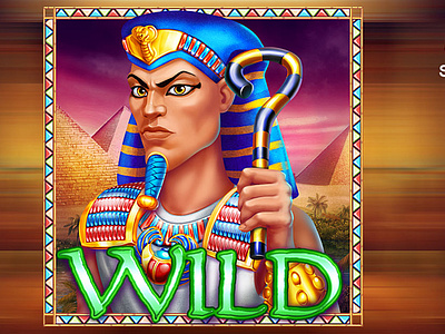 An Egyptian Pharaoh - casino slot symbol