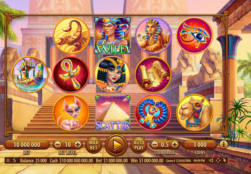 Egyptian Themed Game Reel by Slotopaint on Dribbble