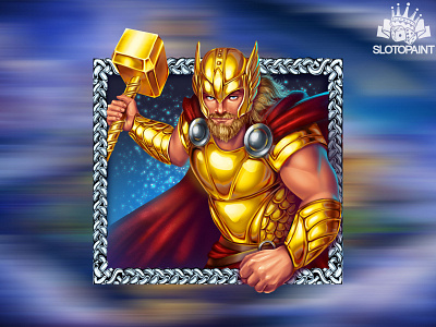 Thor as a Scatter symbol of the slot game 🎰🎰🎰⁠ casino design casino symbol gambling game art game design game symbol symbol design symbol developer symbol development symbol graphics thor thor slot thor symbol thor themed viking viking symbols viking themed