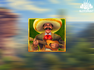 Slot symbol - Musician with guitar 🎸🎸🎸 casino design casino symbol casino symbol design game design art game slot guitar slot symbol mexican guitar mexican slot mexican slot art mexican themed slot quitar slot game art slot symbol symbol design symbol developer symbol development