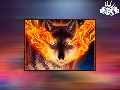 Fiery Wolf - slot Symbol casino design casino gambling design games fiery wolf fire fire wolf flame gambling game art game design graphic design slot design slot game design slot machine design slot symbol design symbol slot game wolf wolf slot symbol wolf symbol