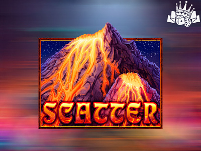A Volcano as a Scatter slot symbol fiery slot game fire themed slot gambling designer game design game designer game developer graphic designer slot game developer sot machine development symbol design symbol designer symbol developer symbol development ui designer volcano volcano slot symbol volcano symbol