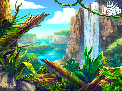 Background Art for King Kong slot game 🦍🦍🦍⁠ background background art background design background development background image casino design casino developers casino development csaino art gambling design junglr primate primates slot background slot developers slot development slot game slot game background