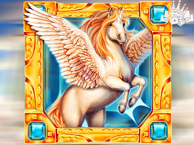 A Pegasus online slot symbol