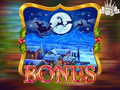 Santa Claus in the night Sky bonus bonus slot symbol bonus symbol christmas christmas eve christmas night christmas stmbol christmas themed deers game art game design santa santa sleigh santa voyage santaclaus sleigh slot machine art slot symbol design slot symbol graphics symbol design