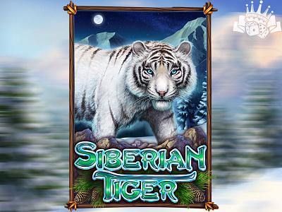 Siberian Tiger - slot game Logotype casino game gambling game art game design game logo game logotype graphic design logotype logotype design logotype designer logotypedesign logotypes siberian tiger slot game logo tiger tiger slot tiger slot machine tiger themed slot game winter slot game winter themed slot