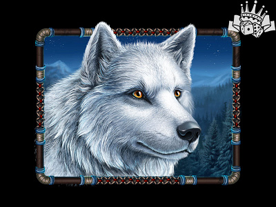 The Arctic Wolf as a slot symbol arctic arctic slot arctic symbol arctic themed slot arctic wolf gambling game art game design polar wolf slot symbol slot symbols white wolf wolf wolf slot symbol wolf symbol