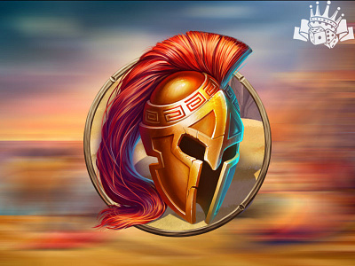 Spartan helmet as a slot symbol gambling game art game design graphic design helmet spartan spartan logo spartan slot spartan slot symbol spartan symbol spartan themed spartans warrior