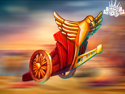 Spartan's Chariot chariot chariot slot symbol chariot symbol gambling game art game design graphic design roman chariot slot design slot machine slot machines spartan chariot