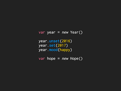 Happy New Year 2017 code happy new programming syntax highlighting year