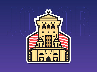 Johor, Malaysia johor malaysia monument sticker