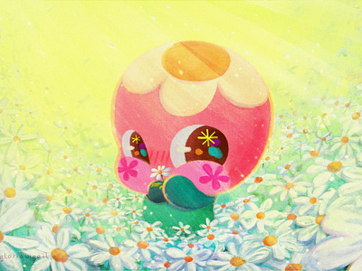 Daisies 🌼🌼🌼 animation characterdesign cute daisies daisy design digital painting flat flower illo illustration minimal painting