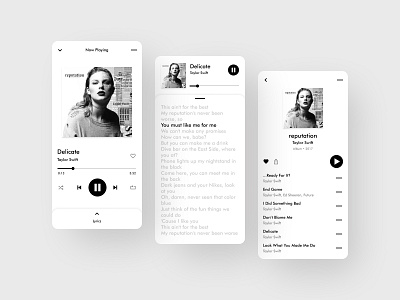 Music App — Exploration app design ui