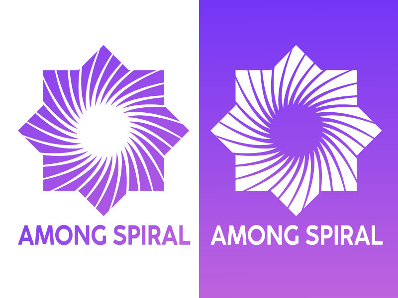 Among Spiral Logo vector design illustration logodesign logotype logo