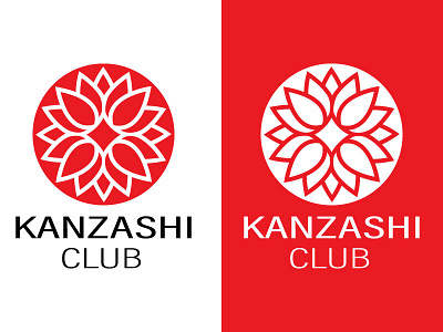 Kanzashi Logo design illustration japan logo logo design logotype vector