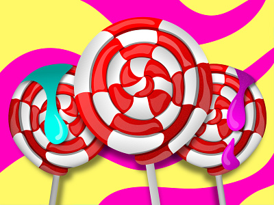 Lollipop Illustration 2dart affinit affinity affinitydesigner art artist design food free freeillustration gradient color illustration illustrator ilustrator vector