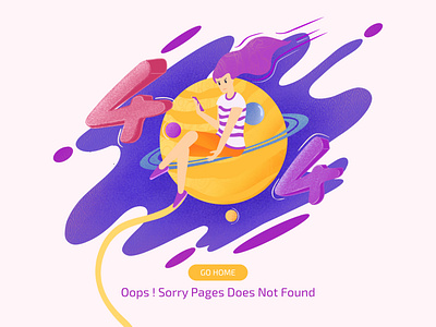 404 not found illustration website
