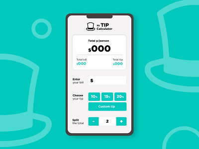 Daily UI :: 004 - Calculator challenge dailyui dailyui 004 tip calculator