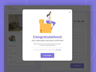 Daily UI :: 016 - Pop Up challenge confirmation dailyui dailyui 016 dailyuichallenge overlay popup