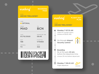 Daily UI :: 024 - Boarding Pass