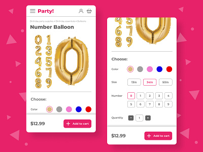 Daily UI :: 033- Customize Product ballooons customize customize product customized daily ui daily ui 033 dailyui dailyui 033 dailyuichallenge party supplies ui