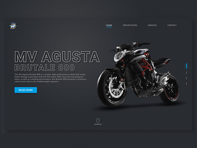 Superbike Landing Page Concept brutale 800 landing page mv augusta naked bike sportsbike superbike website concept