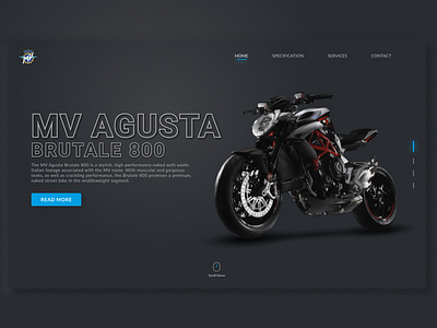 Superbike Landing Page Concept