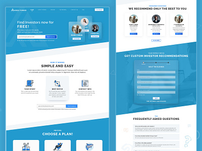 Angels Funded Web Design figma figmadesign investor deck investor pitch investors landing page ui ui design webdesign