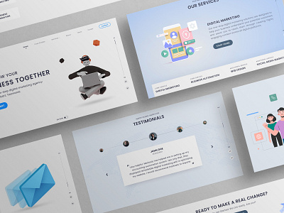Software Company Website Design design digital marketing figma figmadesign homepage landing page mobile app design services software testimonial ui design website website design