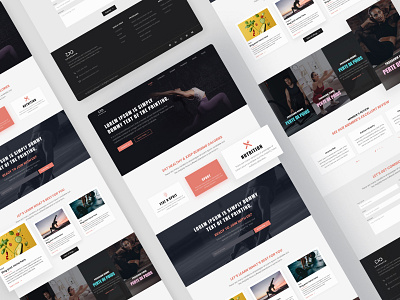 Fitness Landing page Concept