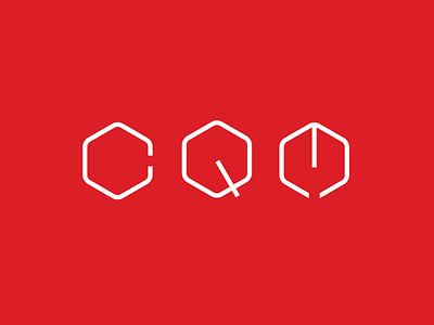 Personal Branding ( CQM Monogram) branding clean geometric hexagon initials logo minimal monogram