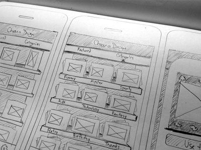 Card App Sketch app draft ios pencil shelf sketch uistencil