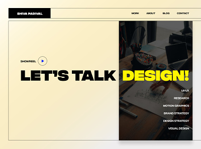 Portfolio Landing Page! branding design icon identity illustration logo minimal typography ui vector